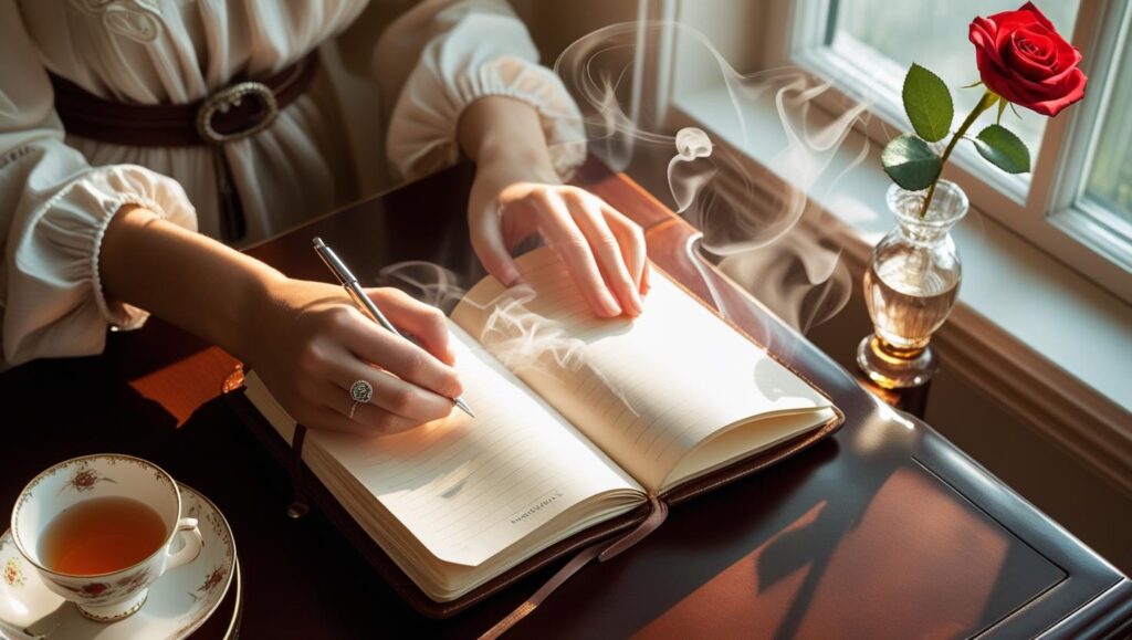 自分の気持ちをノートに書き出す心地よい時間