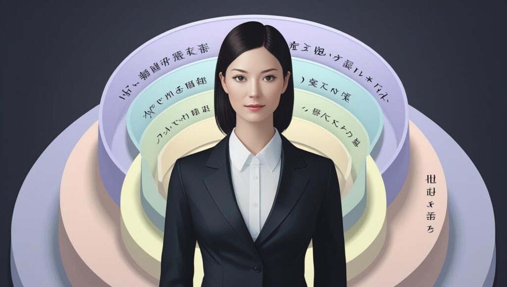 苦手な人から心を守る5つの心のバリアの図解