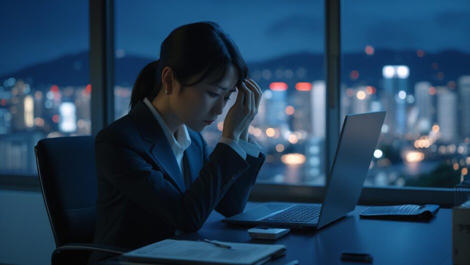 職場の人間関係に一人で悩む30代の女性リーダー