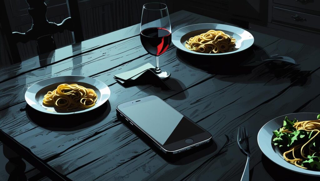 彼氏に好きな人ができたサインかもしれない、伏せられたスマートフォン