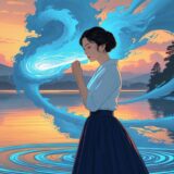 マヤ暦の紋章「青い嵐」の才能を象徴する、世界に変革の嵐を巻き起こす女性