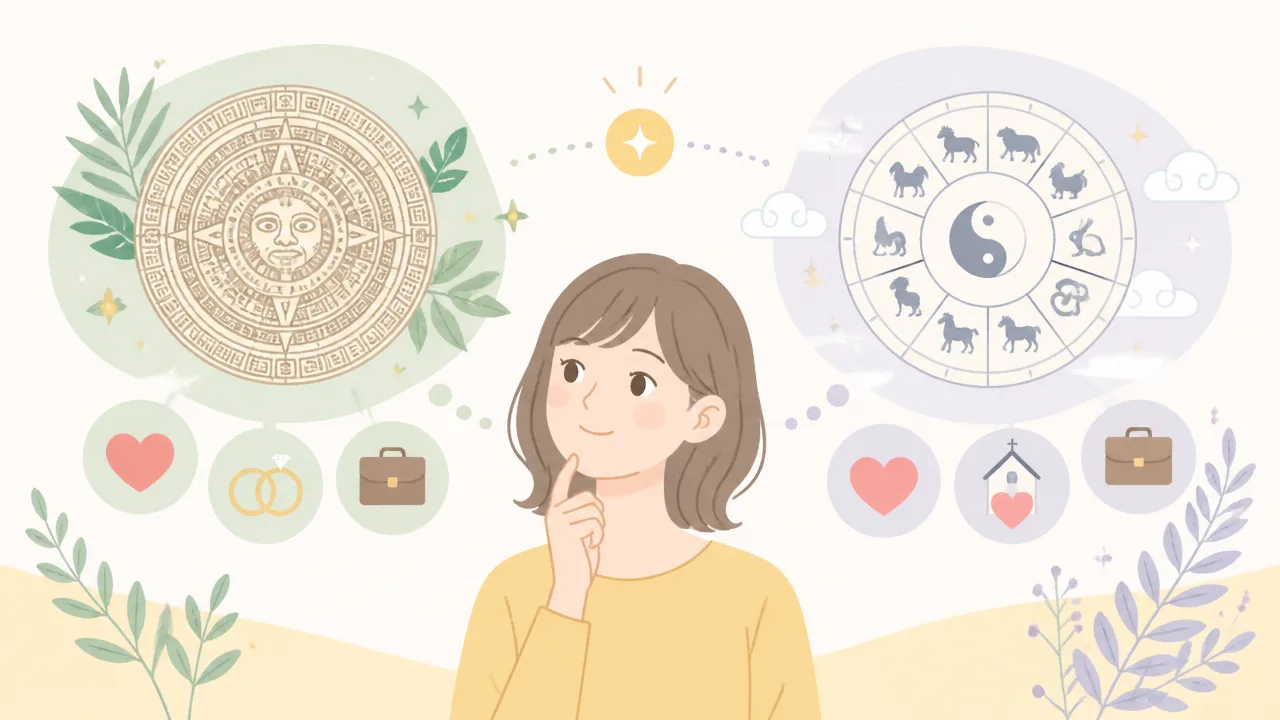 マヤ占いと東洋占星術の違いと使い方|自分らしい選択に活かすコツ